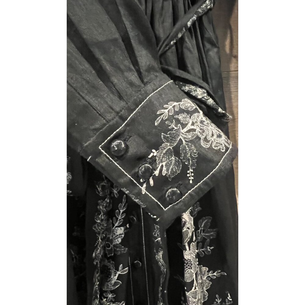ZIMMERMANN black midi shirt dress size 0/ US 4 - Picture 8 of 16